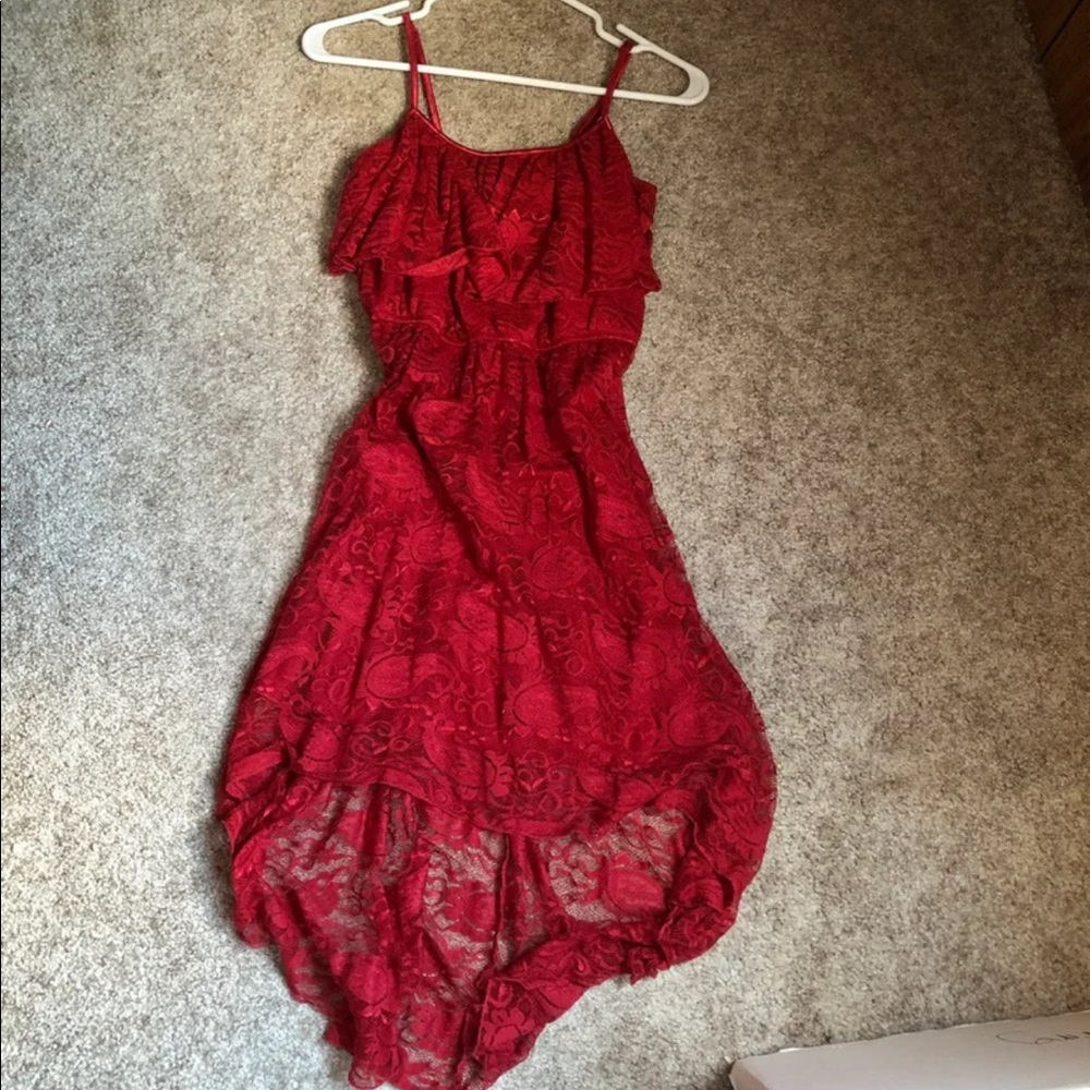 Woman’s Small Red Lace Dress